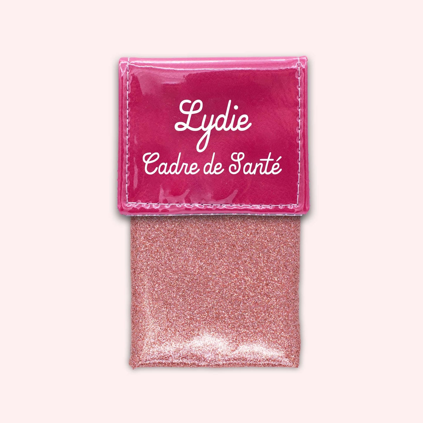 Two-tone Fuchsia flap pouch