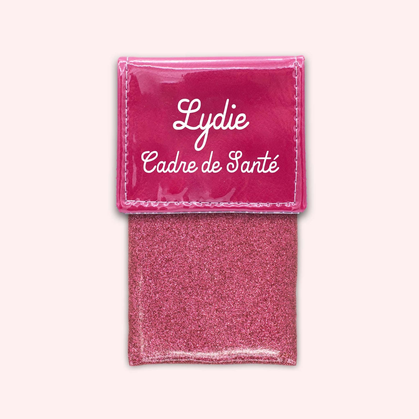 Two-tone Fuchsia flap pouch