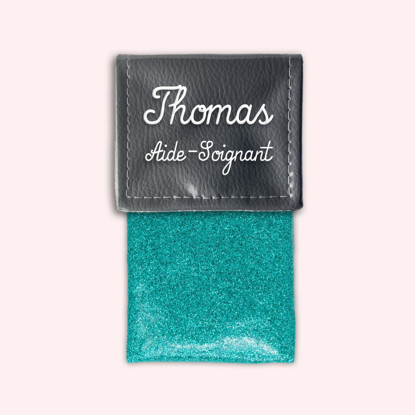 Pochette bicolore rabat Gris foncé