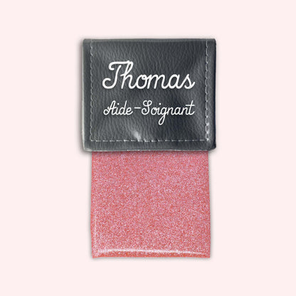Pochette bicolore rabat Gris foncé