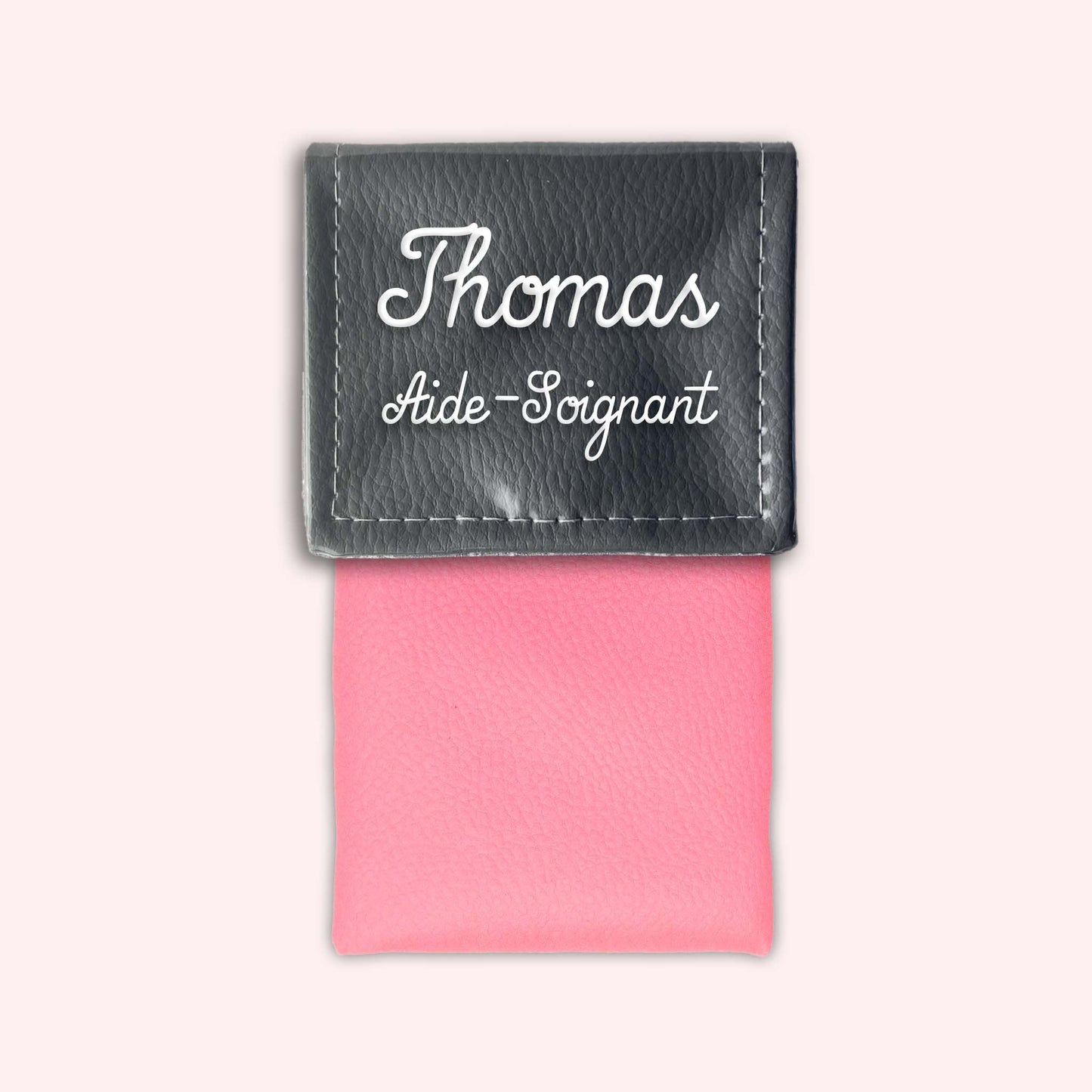 Pochette bicolore rabat Gris foncé