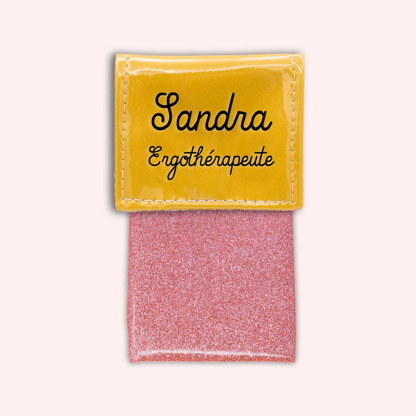 Pochette bicolore rabat Jaune