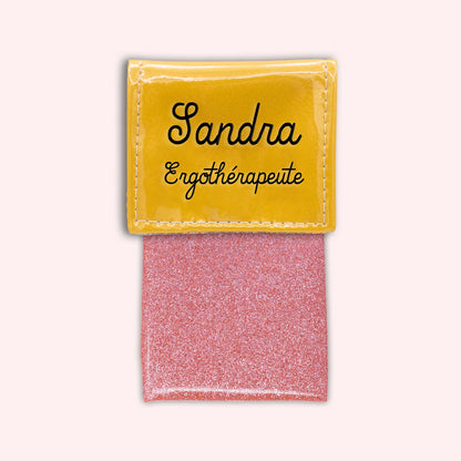 Pochette bicolore rabat Jaune