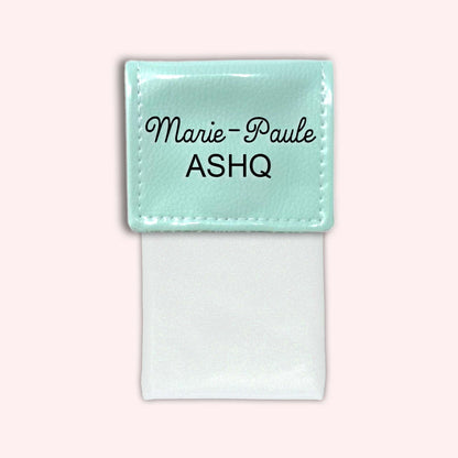Two-tone Mint flap pouch
