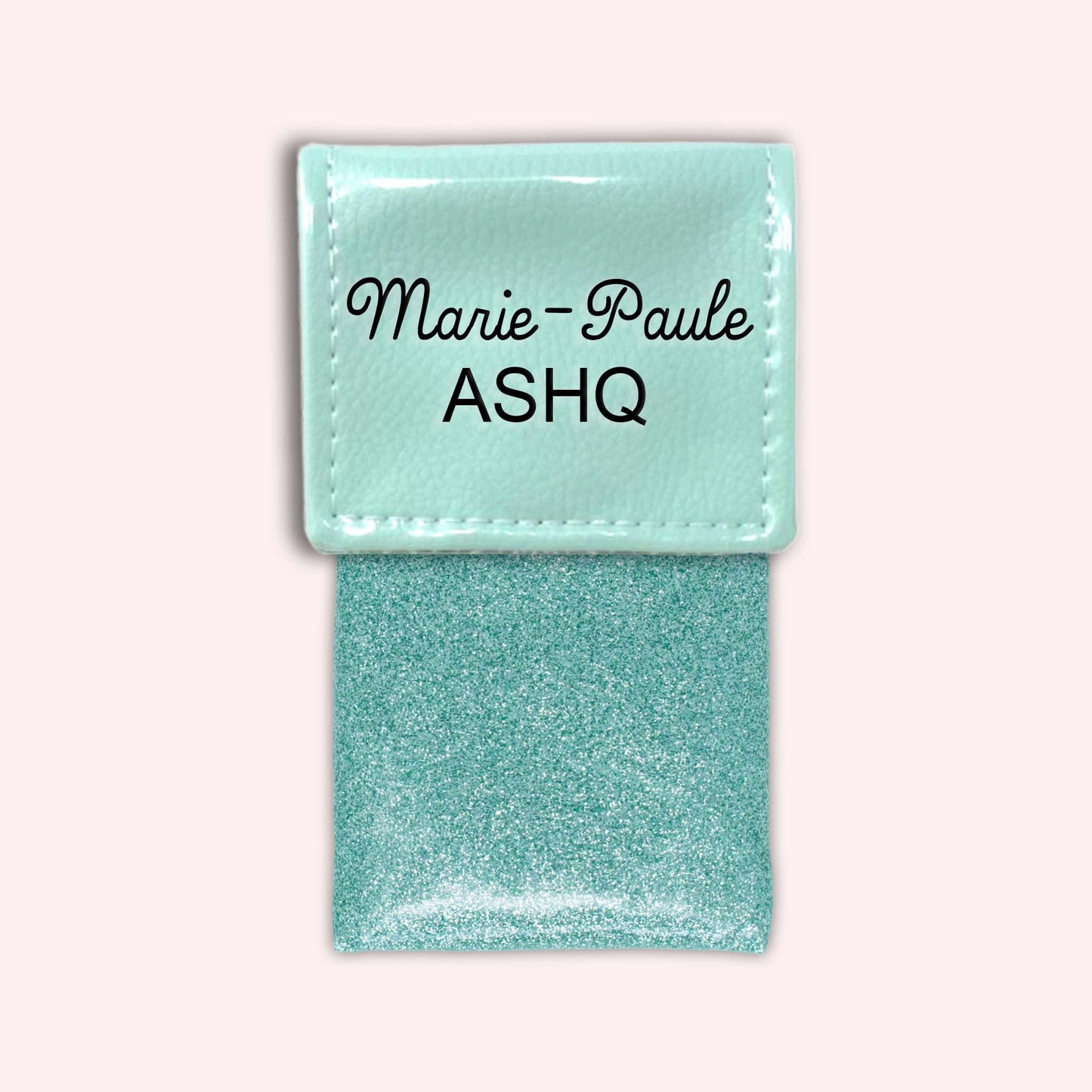 Two-tone Mint flap pouch