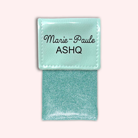 Two-tone Mint flap pouch