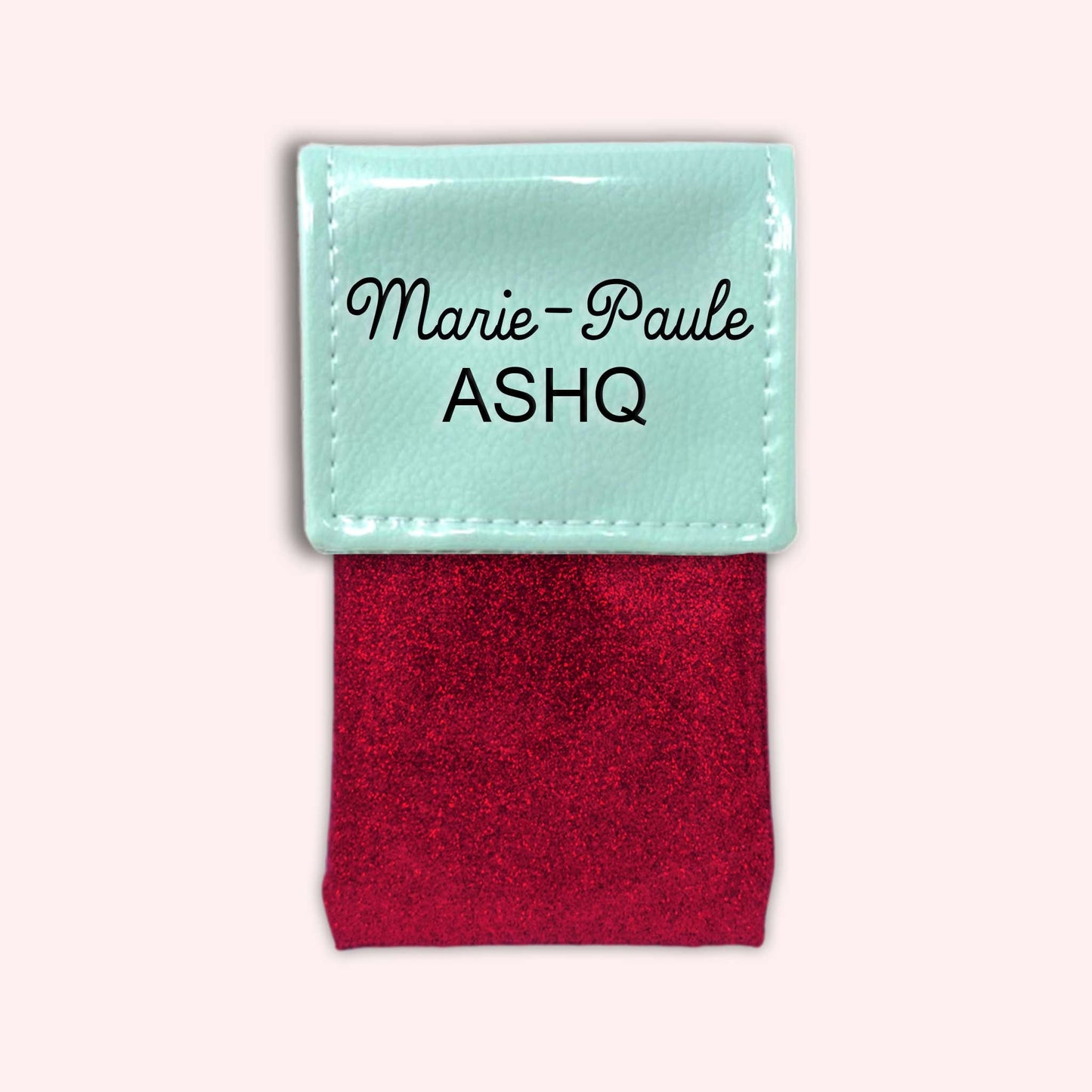 Two-tone Mint flap pouch