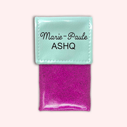 Two-tone Mint flap pouch