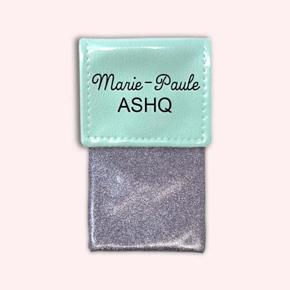 Pochette bicolore rabat Menthe