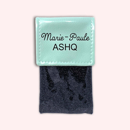 Two-tone Mint flap pouch