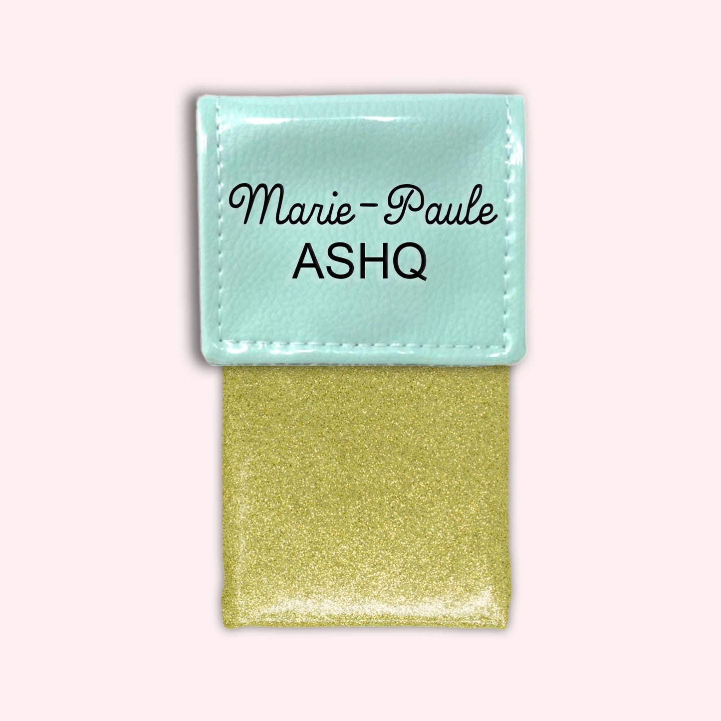 Two-tone Mint flap pouch