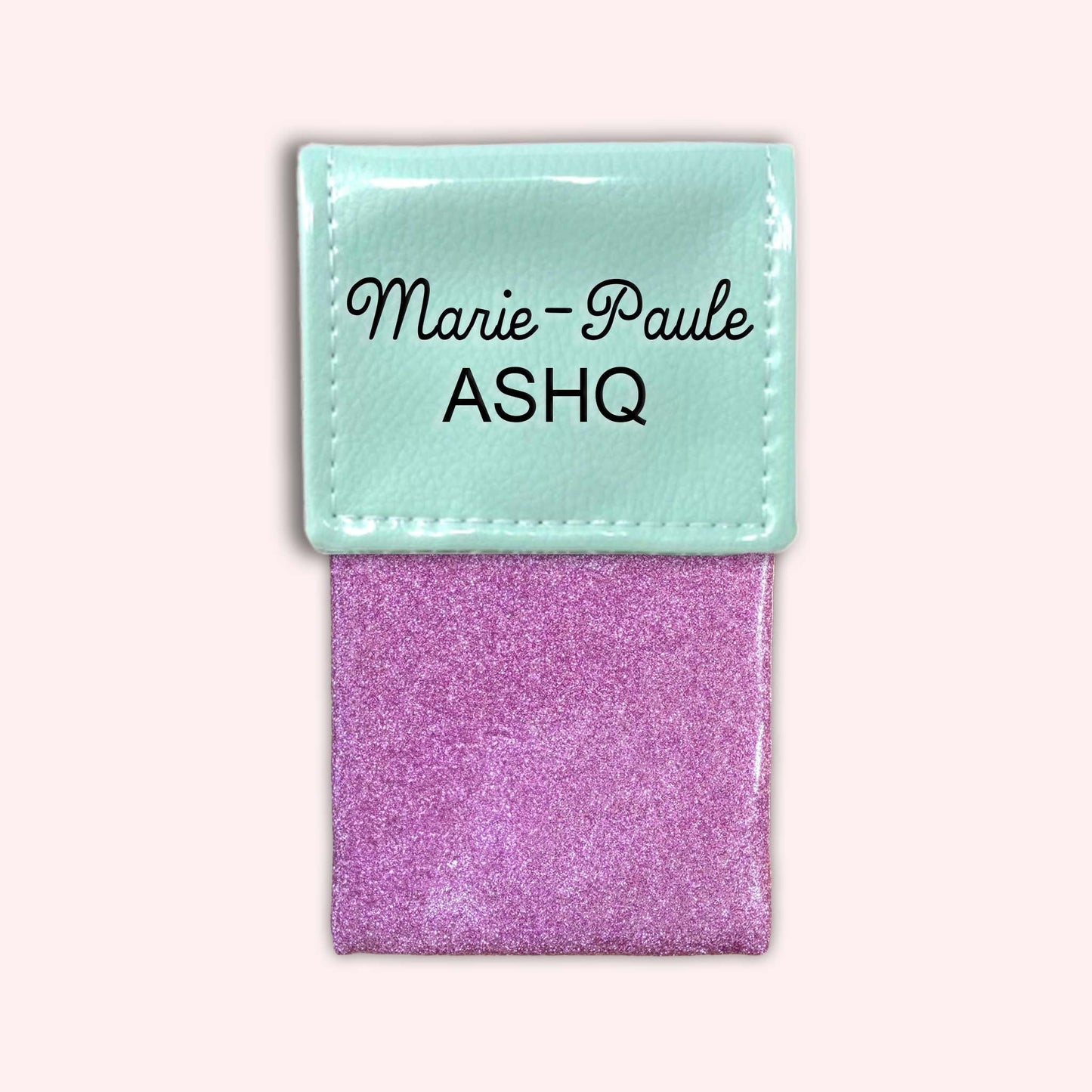 Two-tone Mint flap pouch