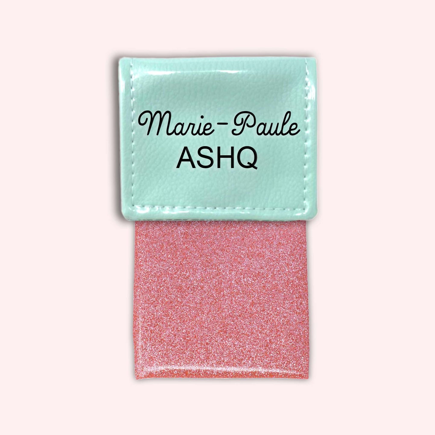 Pochette bicolore rabat Menthe
