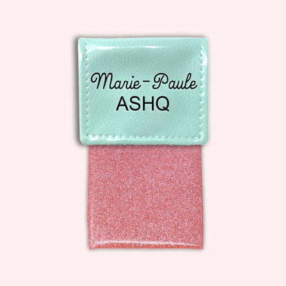 Pochette bicolore rabat Menthe
