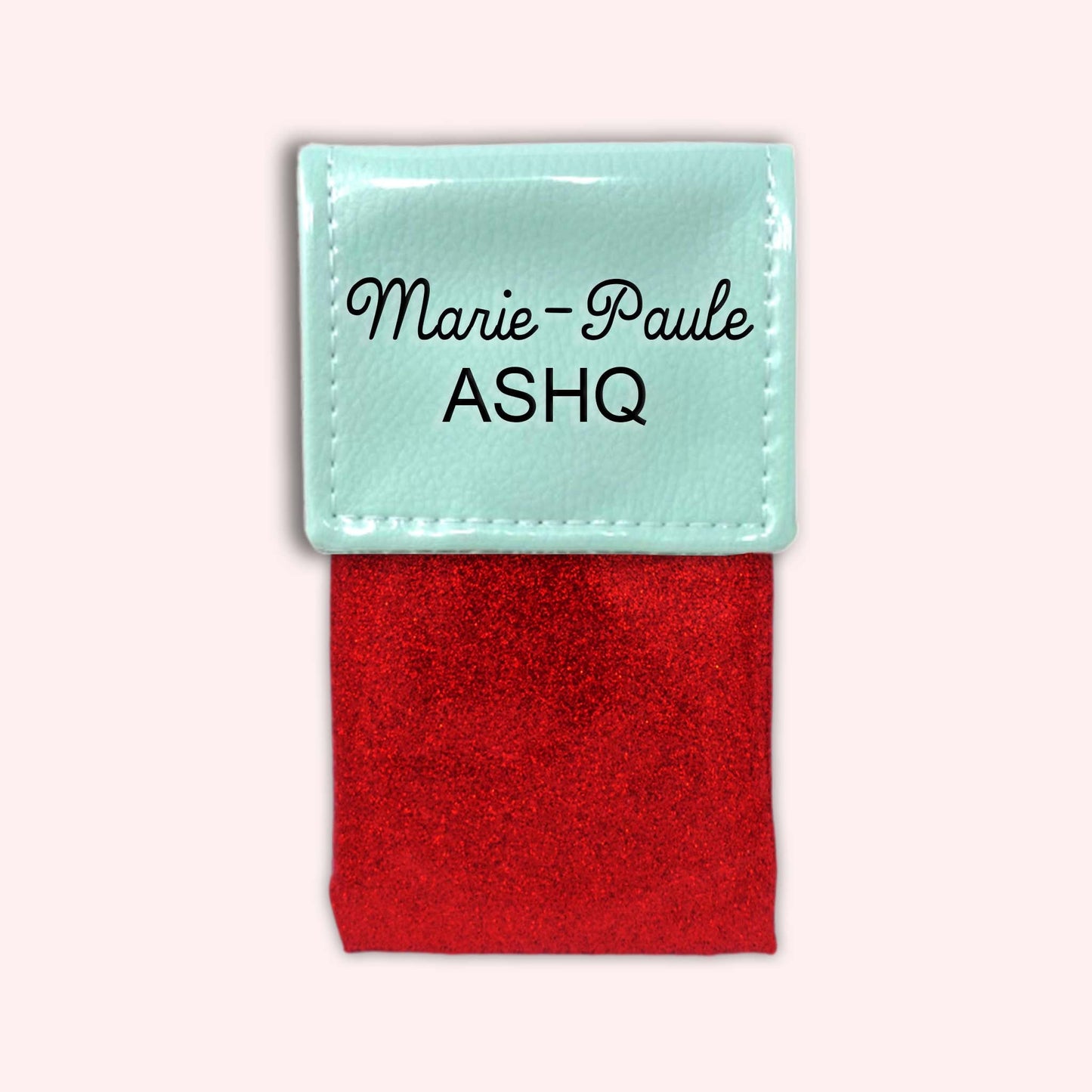 Two-tone Mint flap pouch