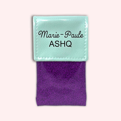 Two-tone Mint flap pouch