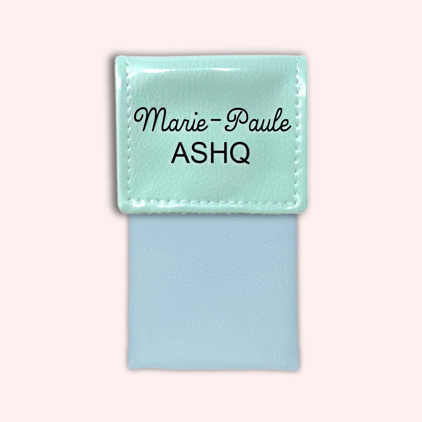 Two-tone Mint flap pouch