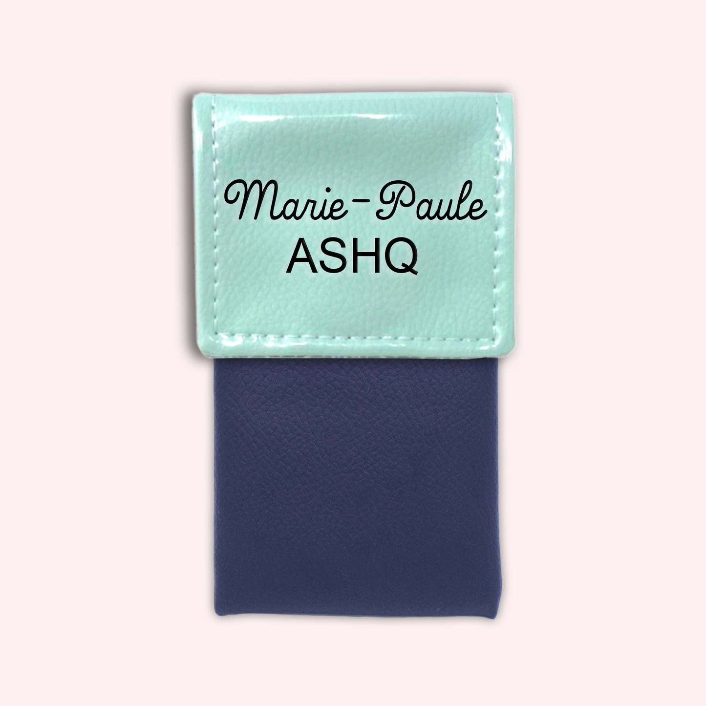 Two-tone Mint flap pouch