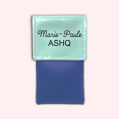 Two-tone Mint flap pouch