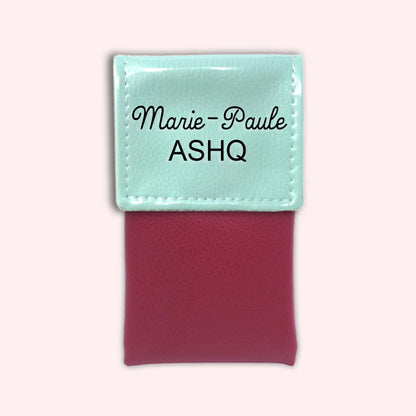 Two-tone Mint flap pouch