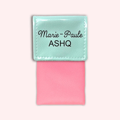 Two-tone Mint flap pouch