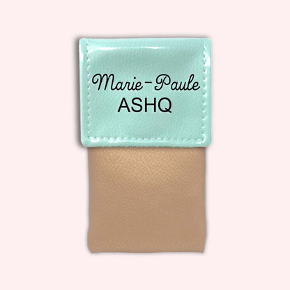 Two-tone Mint flap pouch
