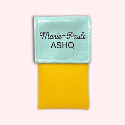 Two-tone Mint flap pouch