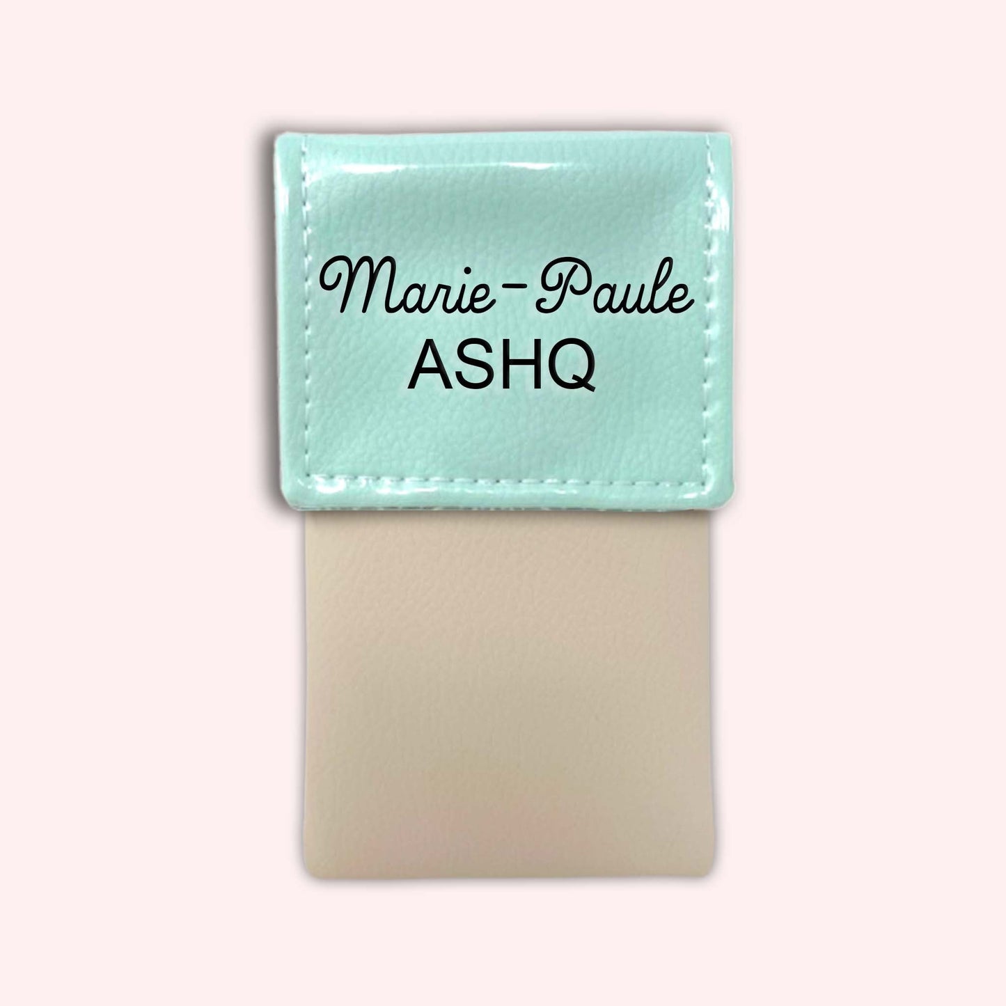 Two-tone Mint flap pouch
