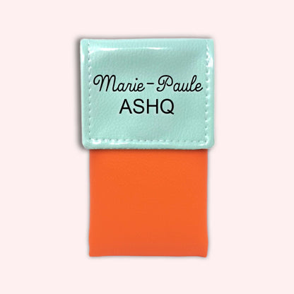 Two-tone Mint flap pouch