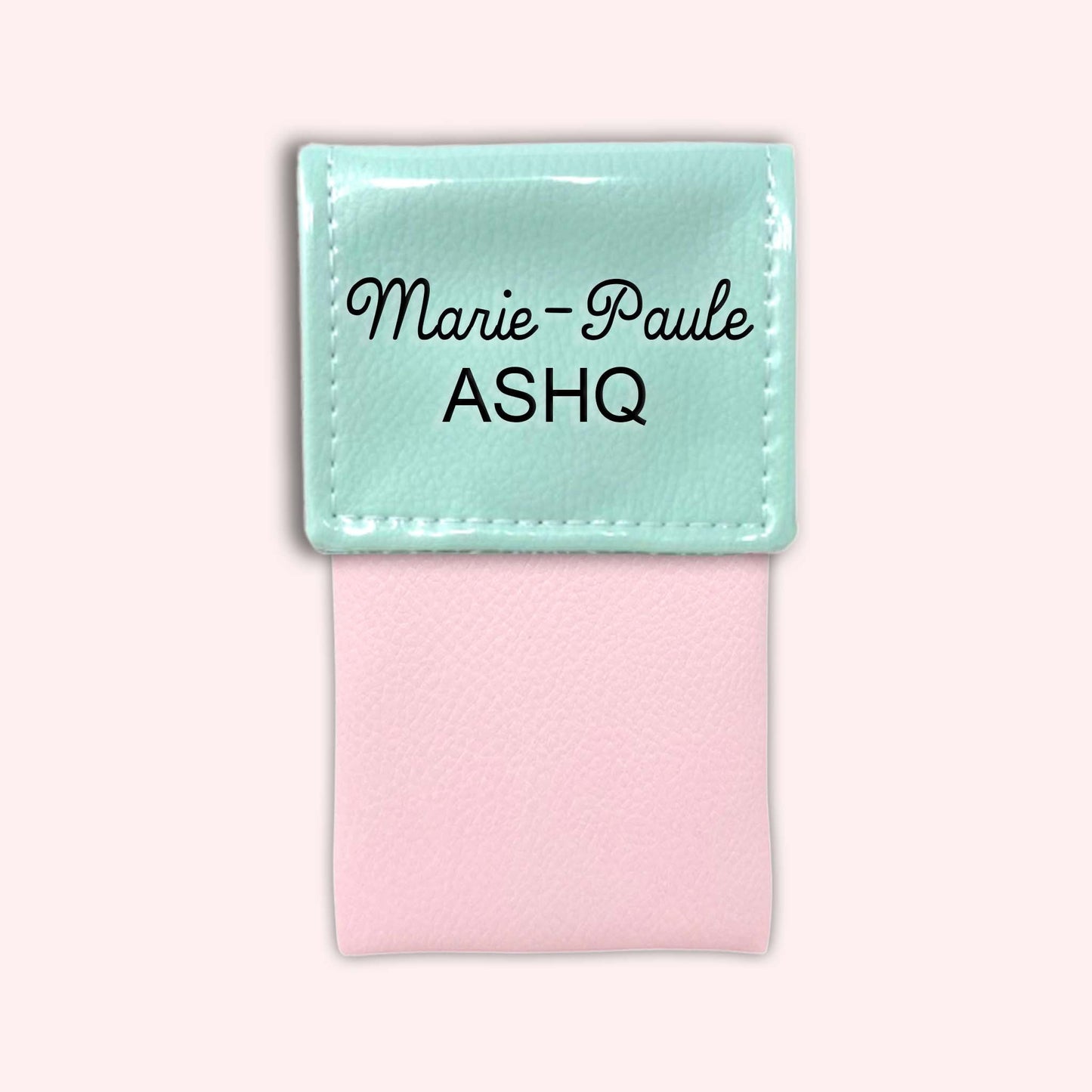 Two-tone Mint flap pouch