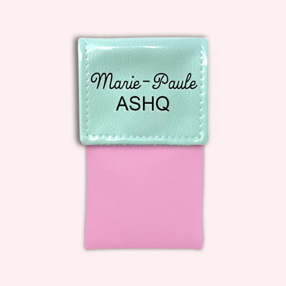 Two-tone Mint flap pouch