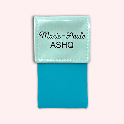 Two-tone Mint flap pouch