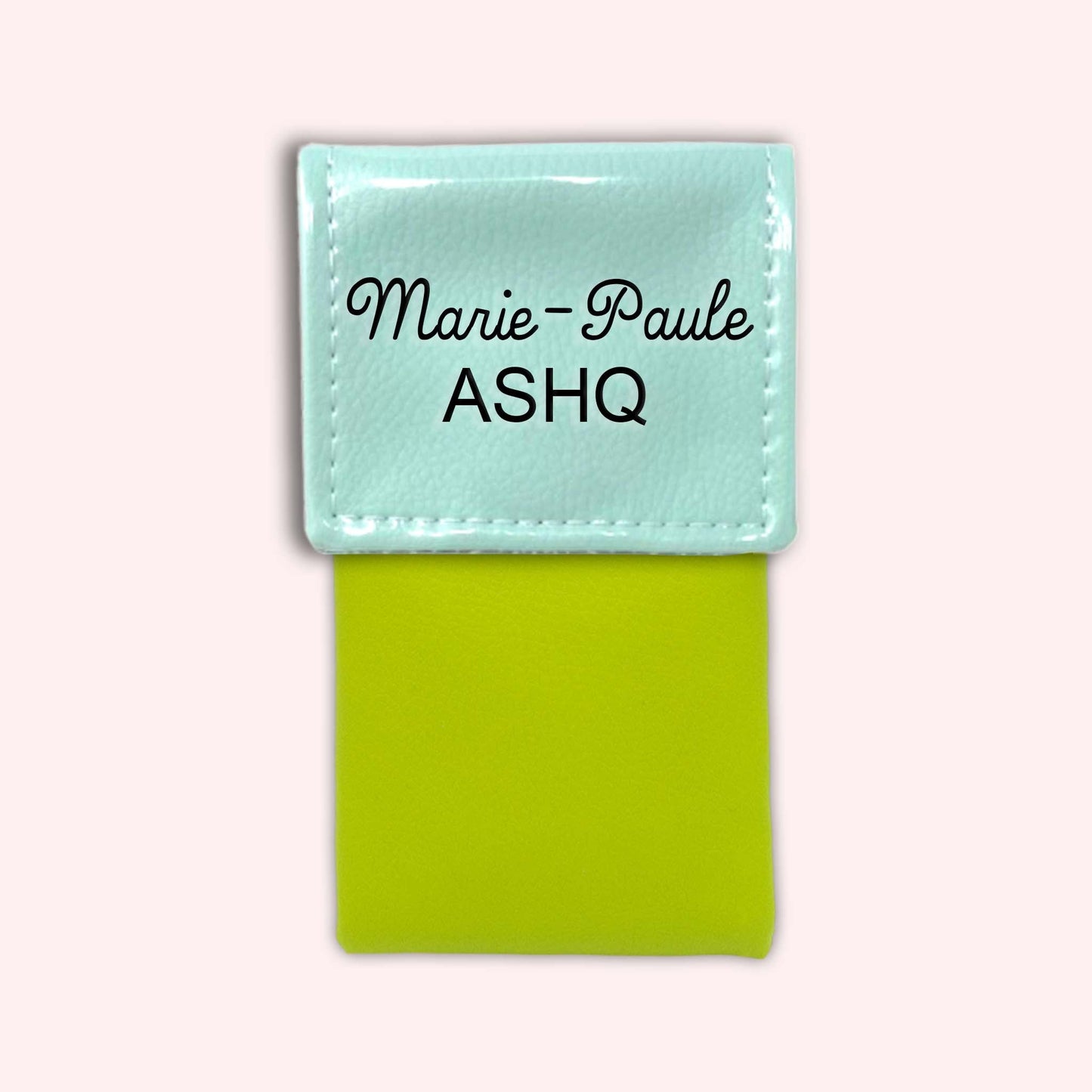Two-tone Mint flap pouch