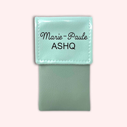 Two-tone Mint flap pouch