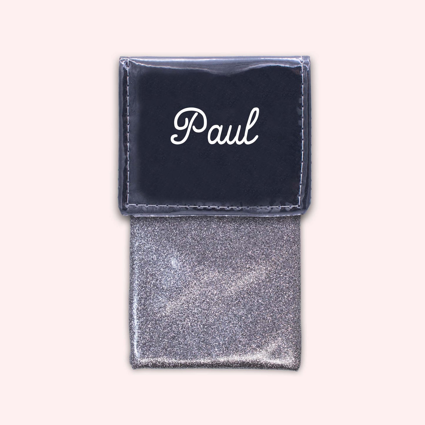 Pochette bicolore rabat Noir