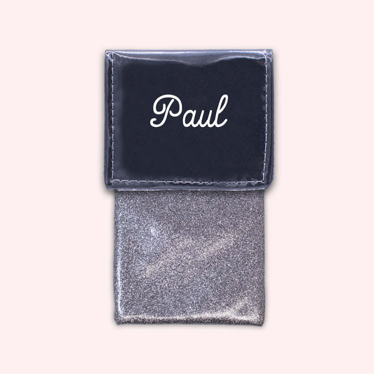 Pochette bicolore rabat Noir