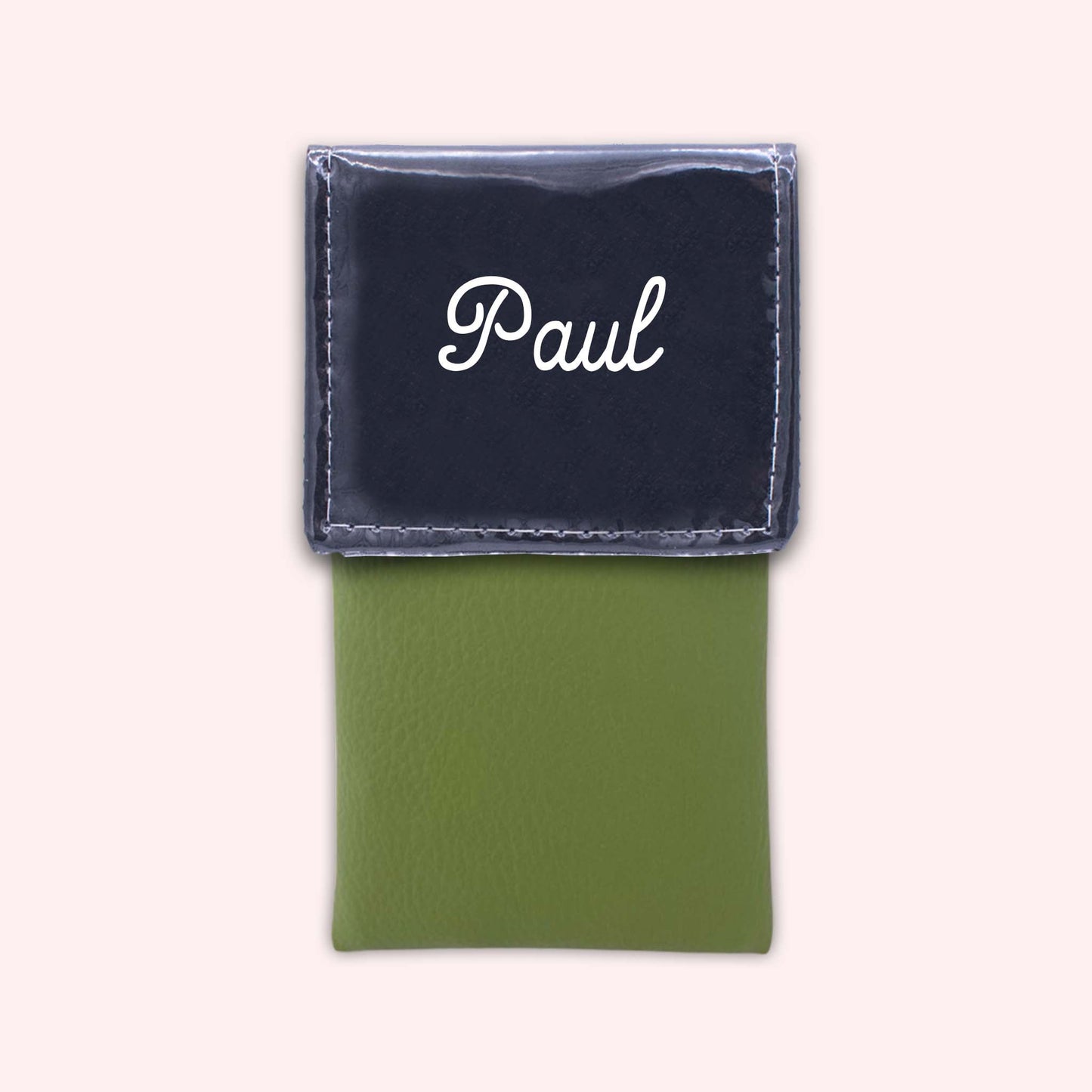 Two-tone flap pouch Black