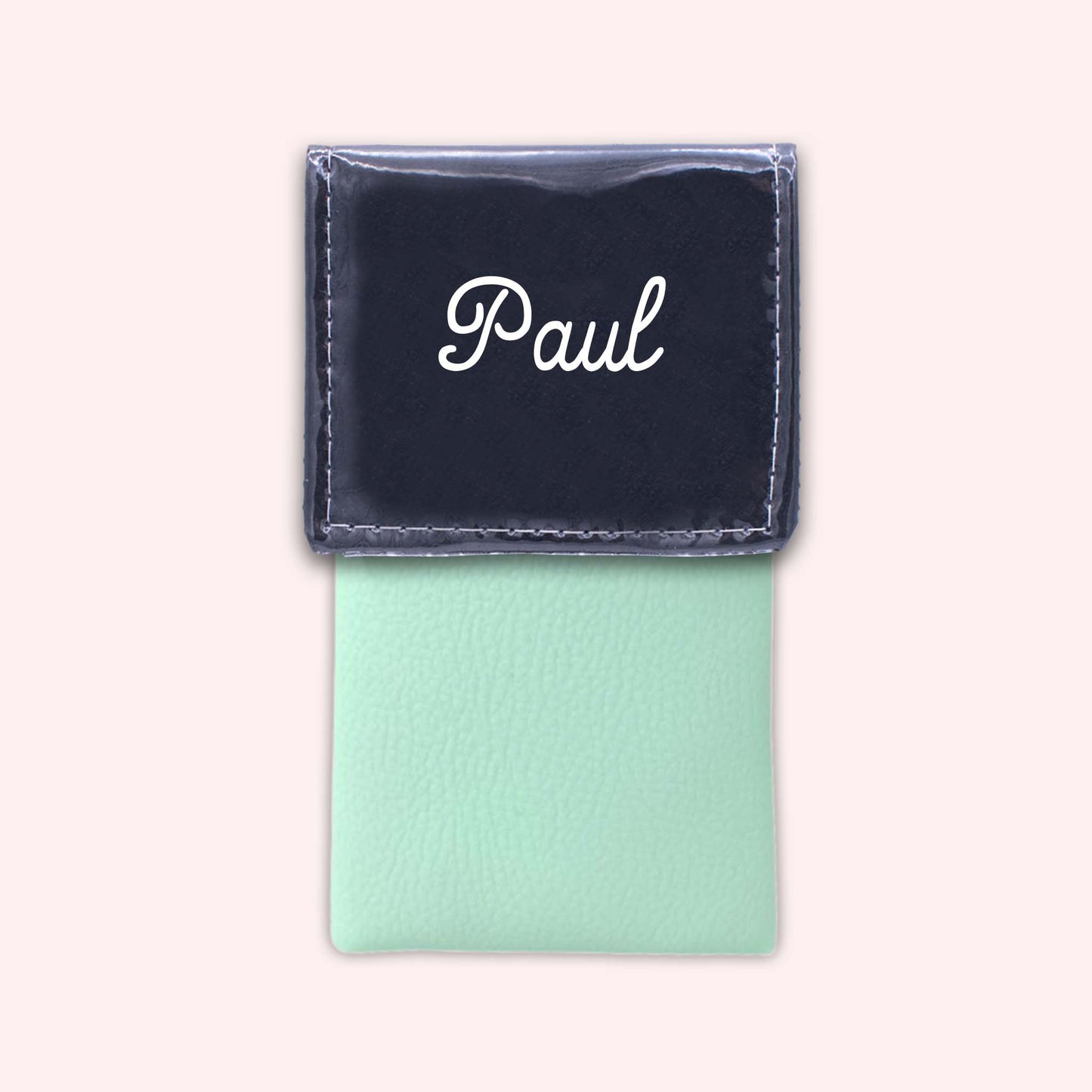 Two-tone flap pouch Black