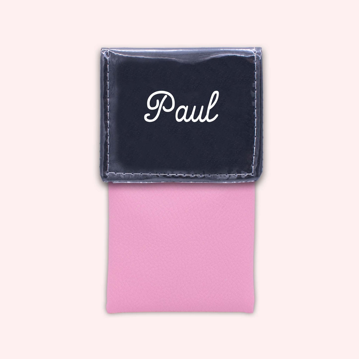 Two-tone flap pouch Black