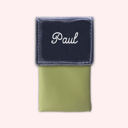Two-tone flap pouch Black