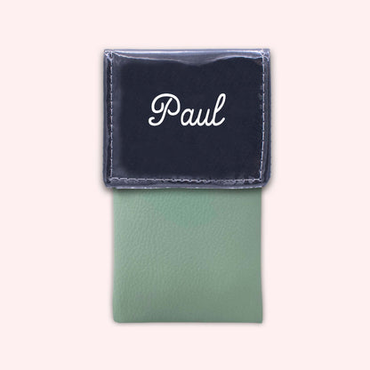 Two-tone flap pouch Black