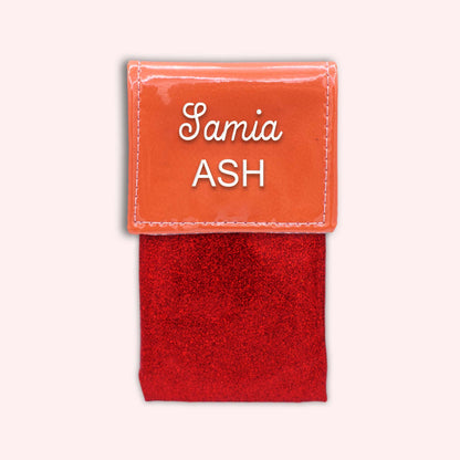 Pochette bicolore rabat Orange