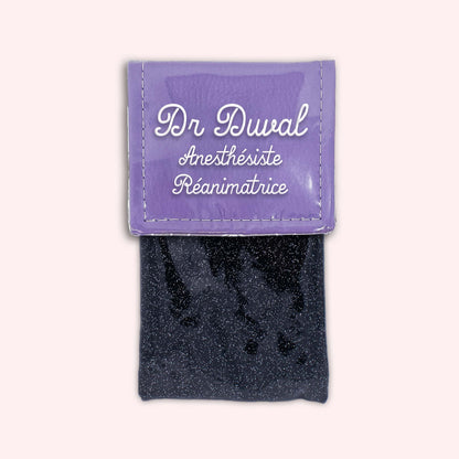 Pochette bicolore rabat Parme