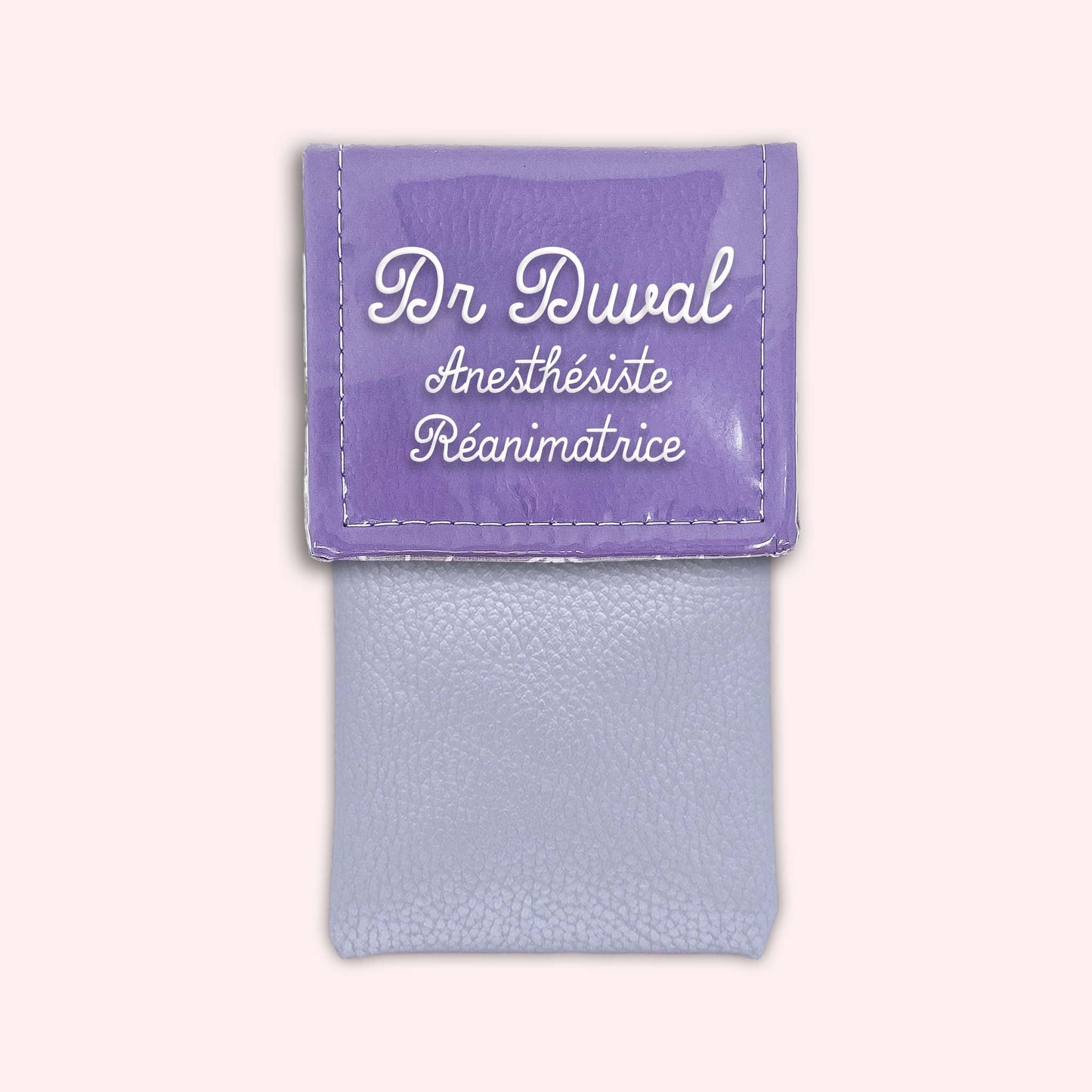 Pochette bicolore rabat Parme