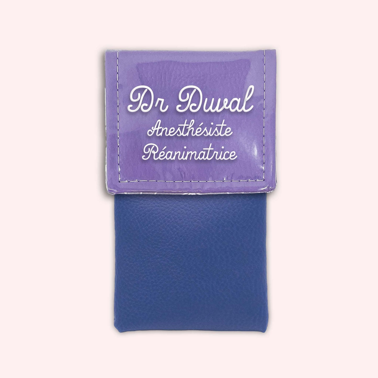 Pochette bicolore rabat Parme