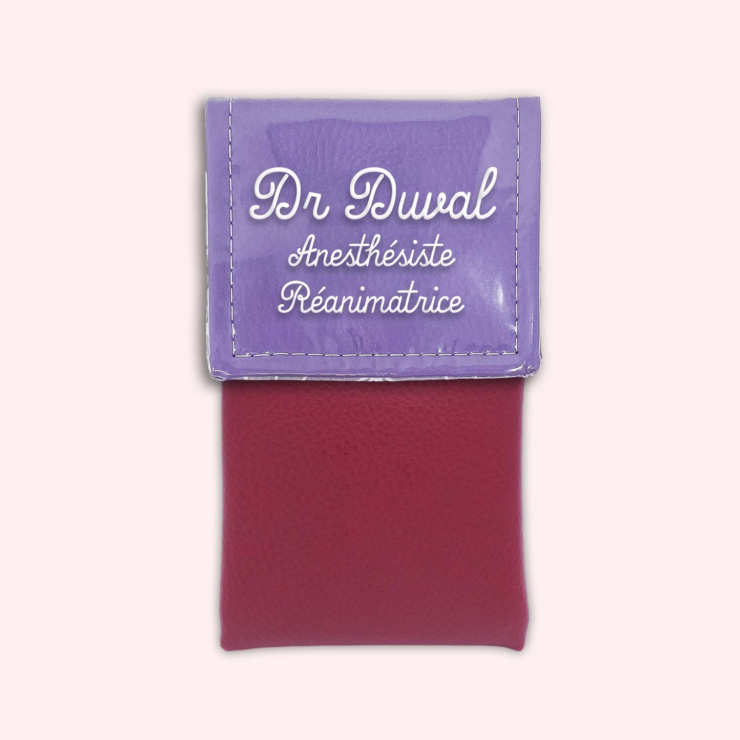 Pochette bicolore rabat Parme