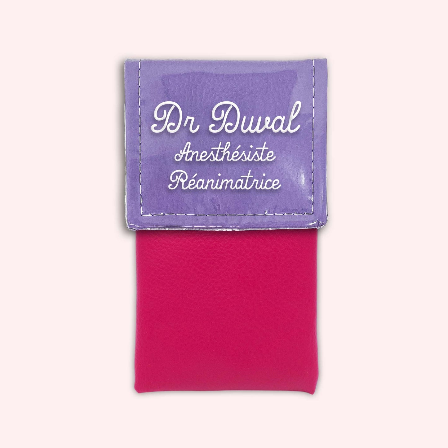 Pochette bicolore rabat Parme