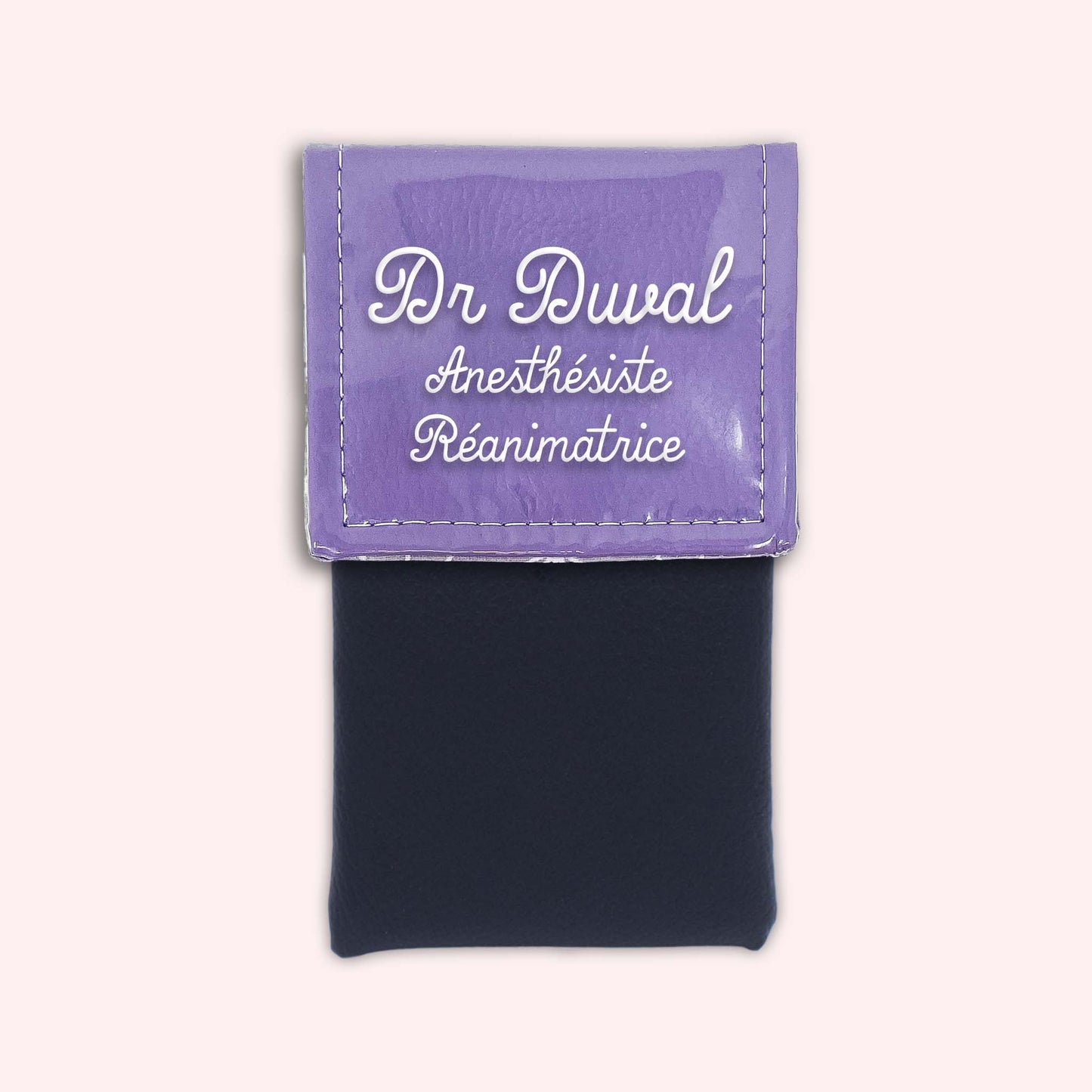 Pochette bicolore rabat Parme