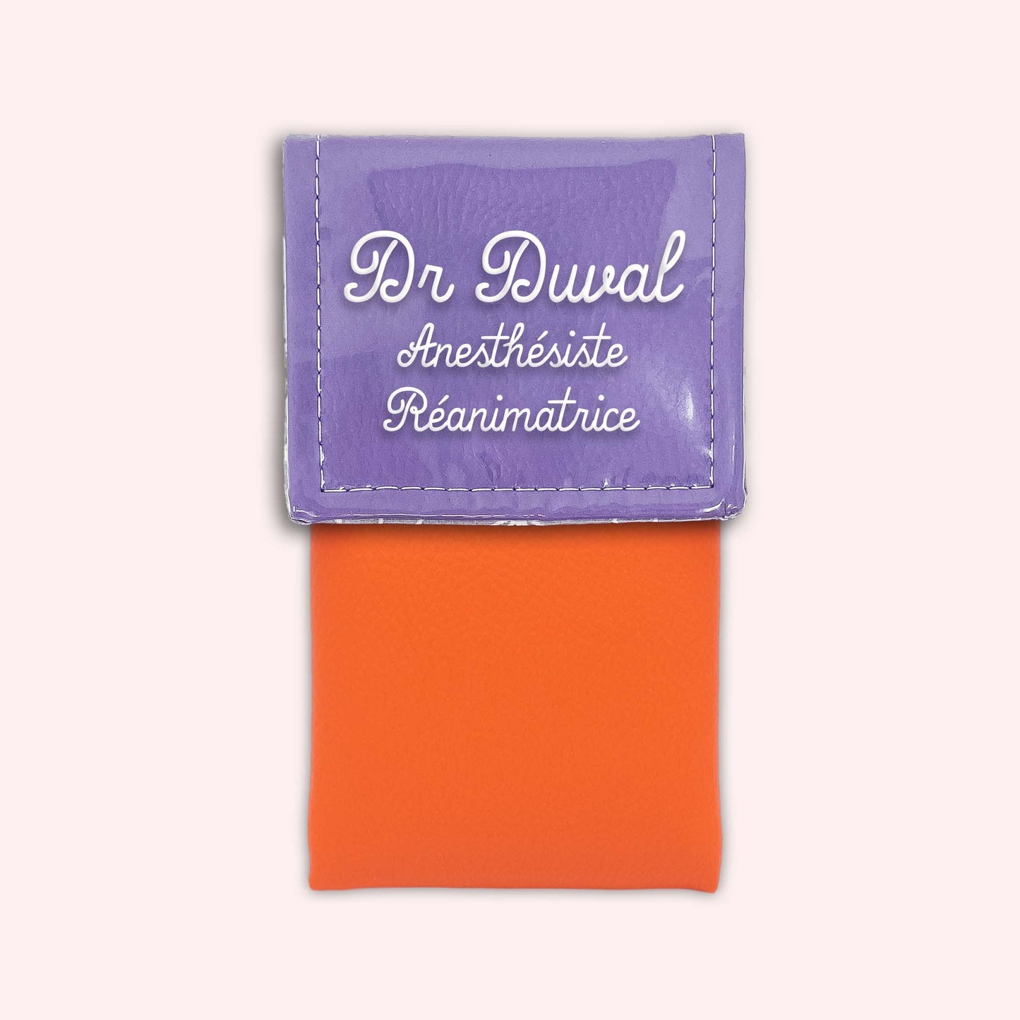 Pochette bicolore rabat Parme