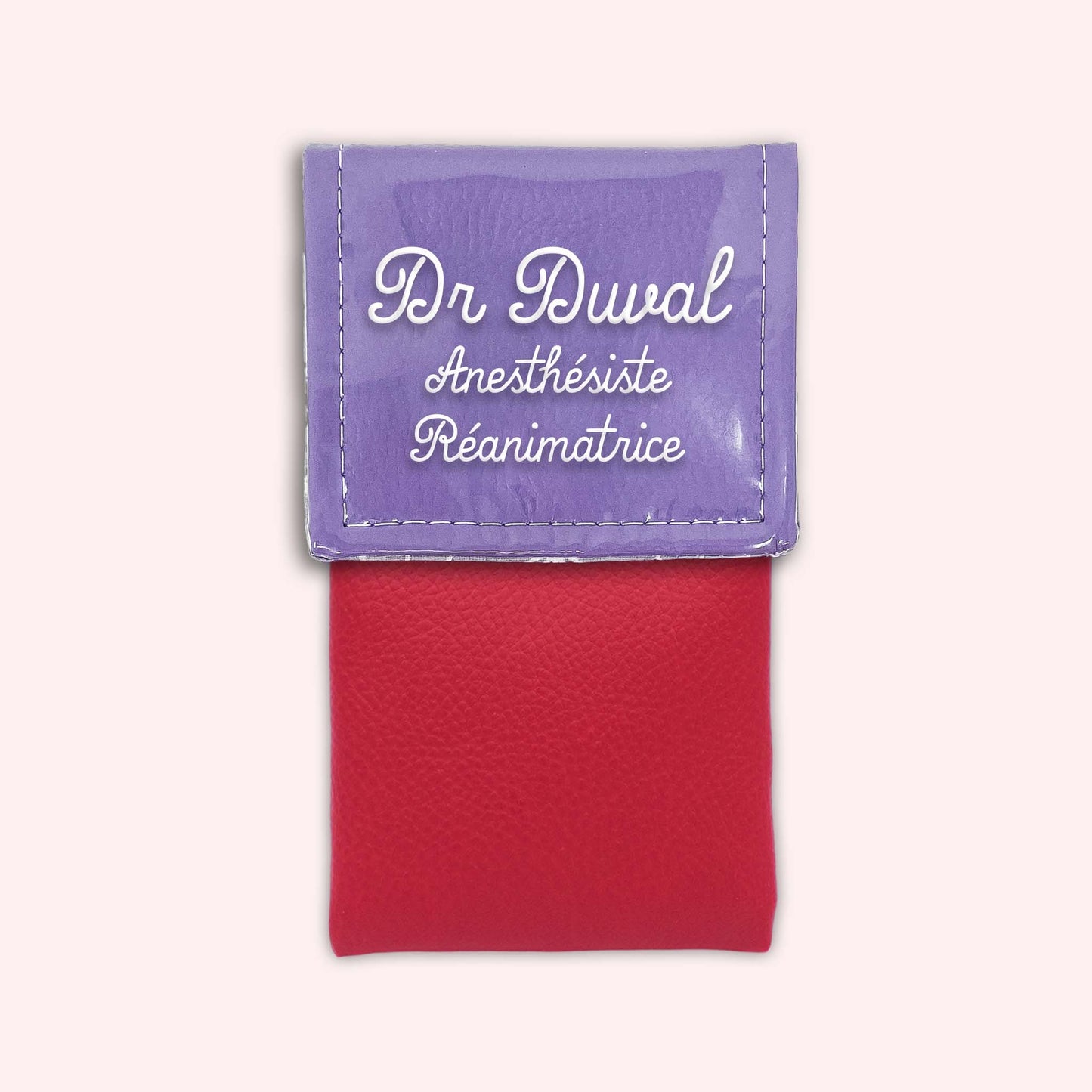Pochette bicolore rabat Parme